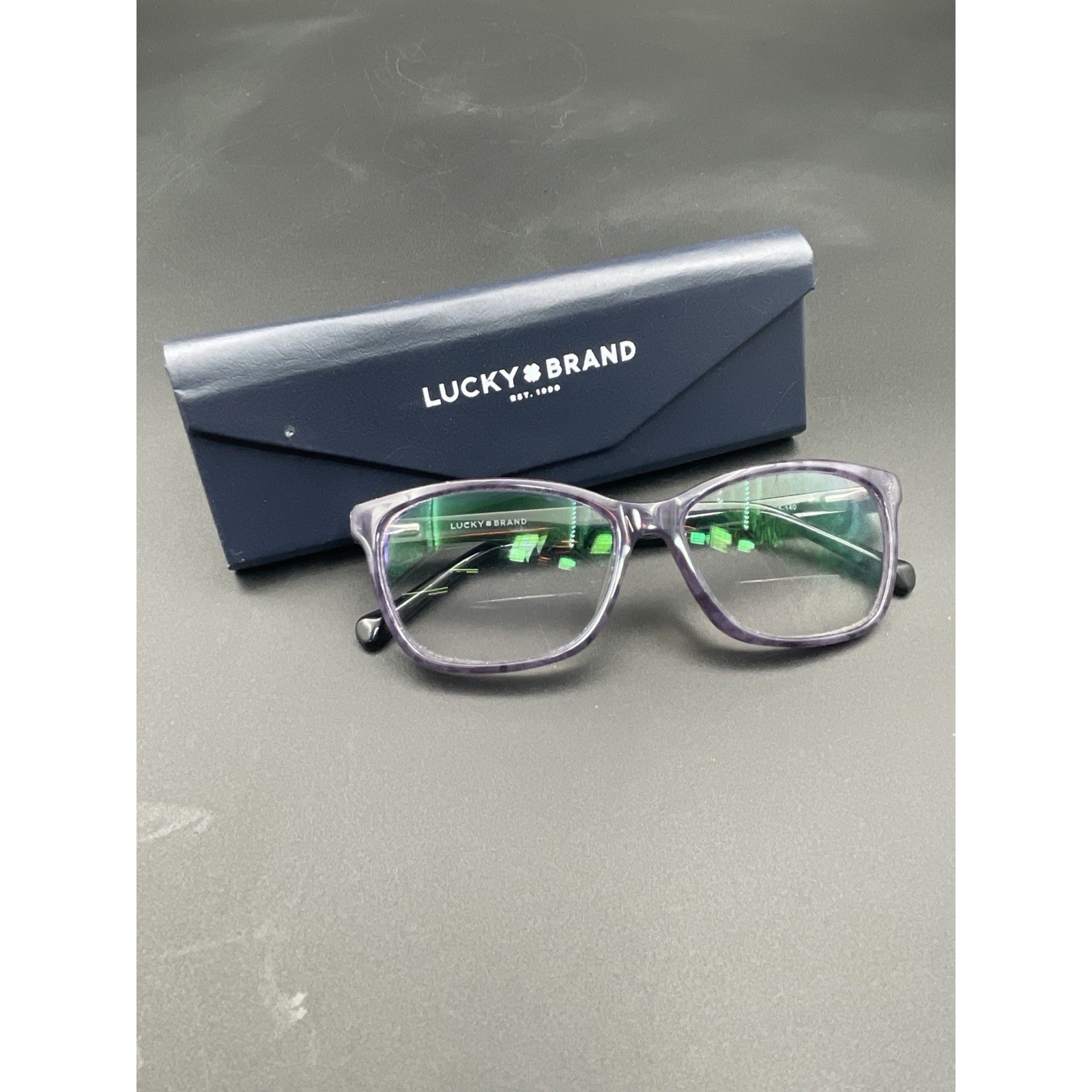 Lucky Brand Ds11 Eyeglasses Frame Purple 5515140 With Case